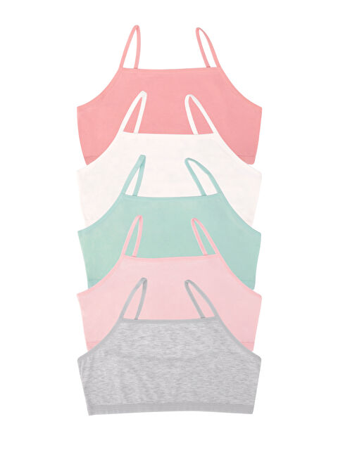 Domikids Kız Çocuk Pamuklu Bustiyer 5'li Paket - S000283782-27074