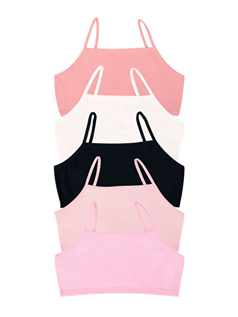 Domikids Kız Çocuk Pamuklu Bustiyer 5'li Paket - S000283782-23173