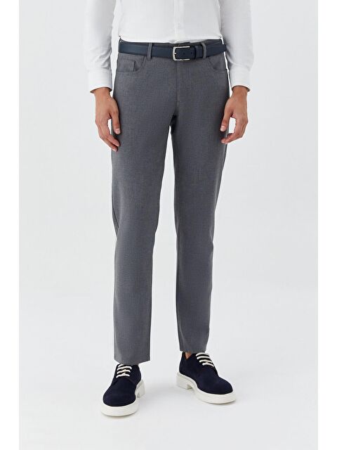 Sabri Özel Gri Regular Fit Yan Cepli Jogger Erkek Pantolon - S000525697-29351