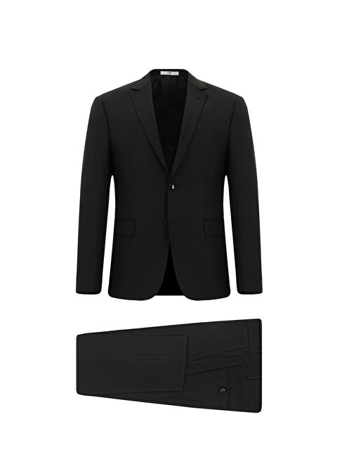 Kiğılı 4 Drop Relaxed Fit Rahat Kesim Mono Yaka Yünlü Takım Elbise - S000410044-19351