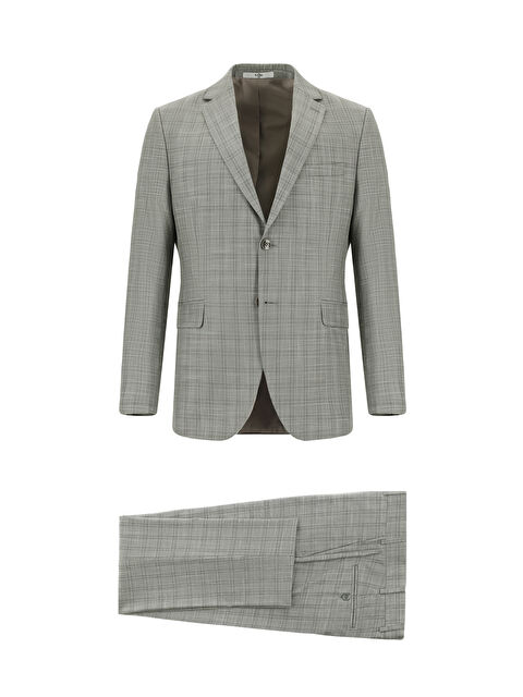 Kiğılı Klasik Ekose Takım Elbise