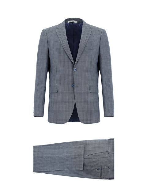 Kiğılı Klasik Ekose Takım Elbise