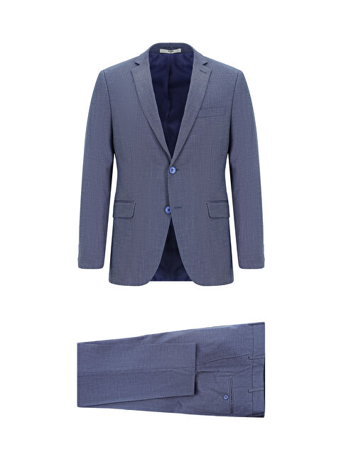 Kiğılı Super Slim Fit Ekstra Dar Kesim Klasik Desenli Takım Elbise