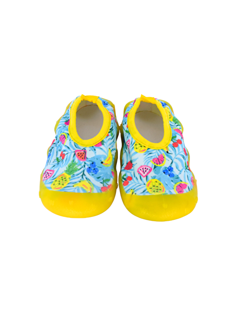 First Step Sarı Meyve Desenli Kaydırmaz Tabanlı Çocuk Deniz Ayakkabısı-F-7000 - S000174546-20068