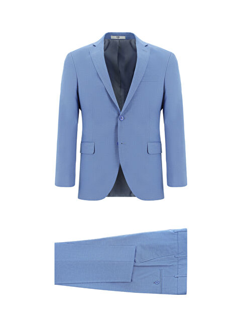 Kiğılı Super Slim Fit Ekstra Dar Kesim Klasik Desenli Takım Elbise