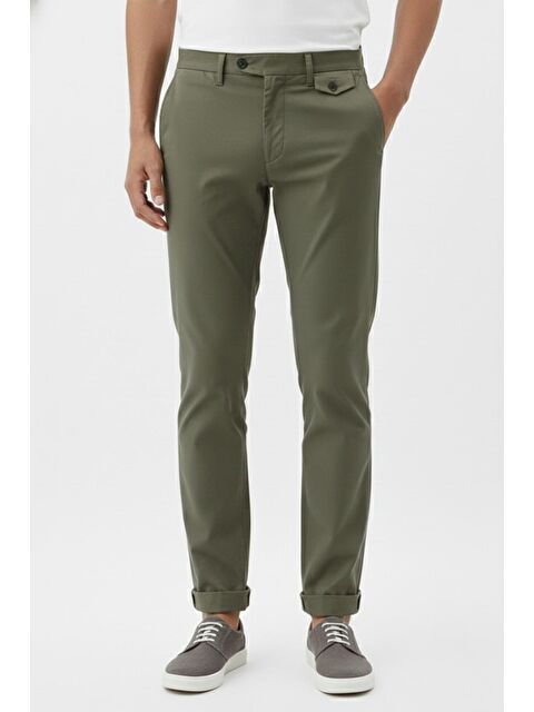 Sabri Özel Giotelli Haki Regular Fit Dokuma Chino Erkek Pantolon - S000525706-18547