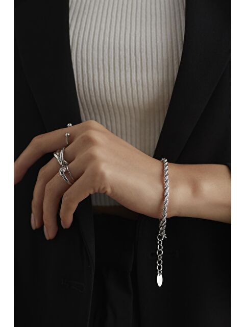 New Obsessions Vintage Altın Kaplama Burgu Zincir Bileklik - S000123537-18105