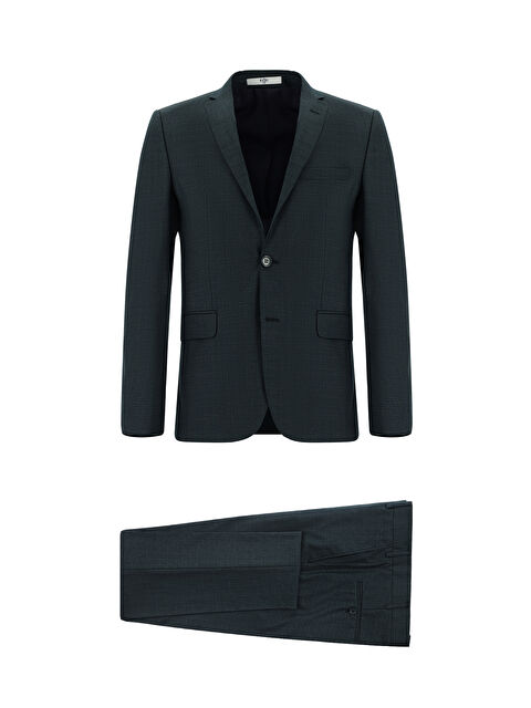 Kiğılı Super Slim Fit Ekstra Dar Kesim Klasik Desenli Takım Elbise