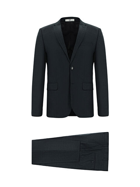 Kiğılı Super Slim Fit Ekstra Dar Kesim Klasik Desenli Takım Elbise