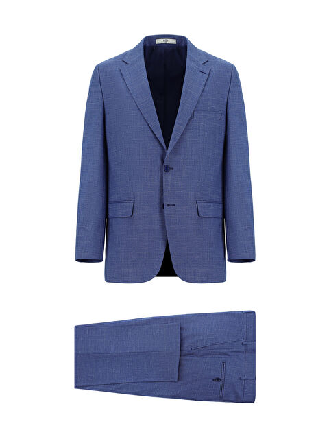 Kiğılı Relaxed Fit Rahat Kesim Klasik Desenli Takım Elbise