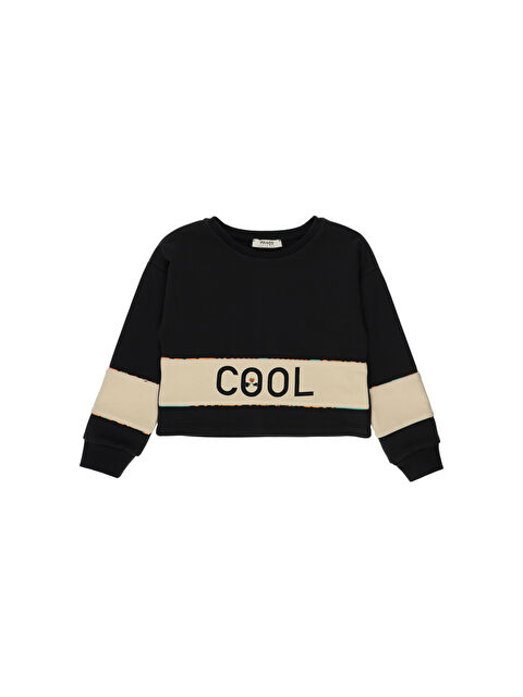 Panço Kız Çocuk Baskı Detaylı Sweatshirt - S000253466-19351
