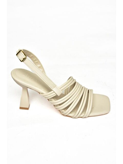 Fox Shoes S7745201 Bej Kadın Topuklu Ayakkabı - S000169550-19928