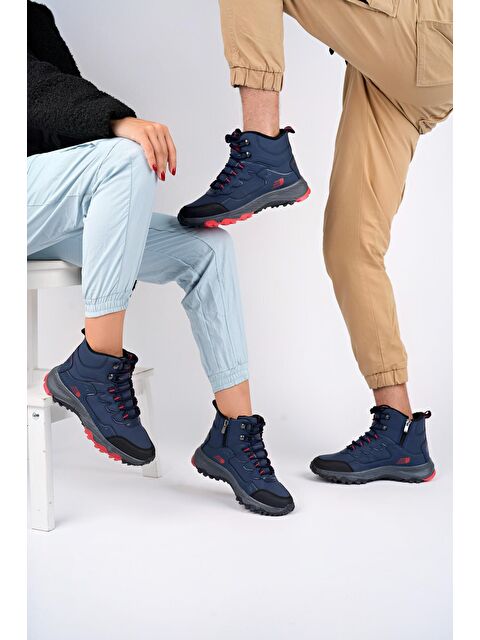 Muggo Alaska Unisex Trekking Outdoor Bağcıklı Yandan Fermuarlı Kışlık Bot - S000079376-21164