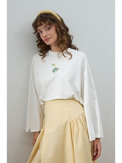 Ceylan Otantik Ekru Nakışlı Body - S000447539-19965