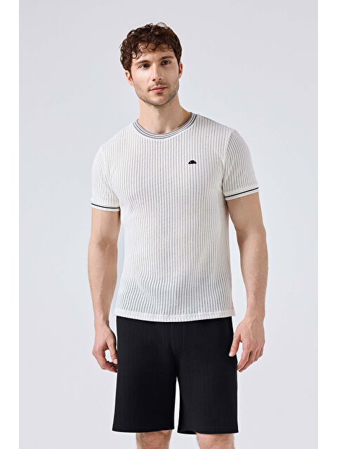 Ellesse % 100 Pamuk Regular Fit Bisiklet Yaka Triko T Shirt 6SM5046-OF