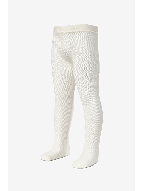 Le Mabelle Ekru File Kız Çocuk Külotlu Çorap