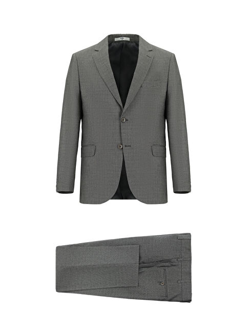 Kiğılı Regular Fit Klasik Desenli Takım Elbise