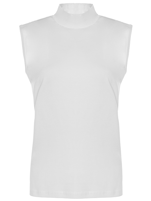 Tolin Kadın Sıfır Kollu Pamuklu Elastanlı Balıkçı Yaka Fanila 1257 - S000407965-20063