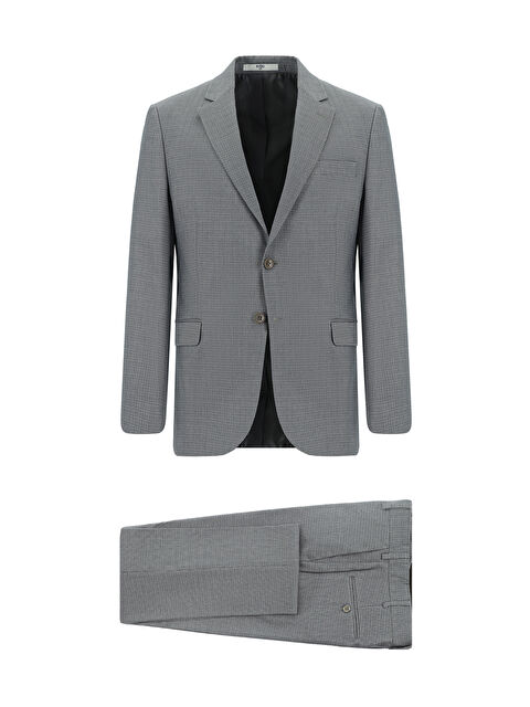 Kiğılı Regular Fit Klasik Desenli Takım Elbise