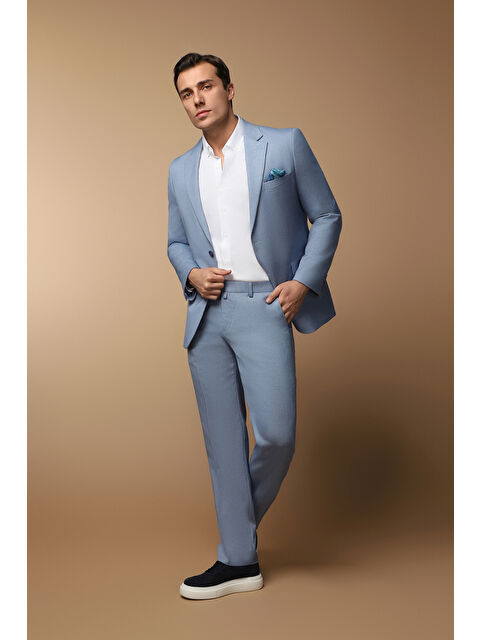 Kiğılı Regular Fit Klasik Desenli Takım Elbise