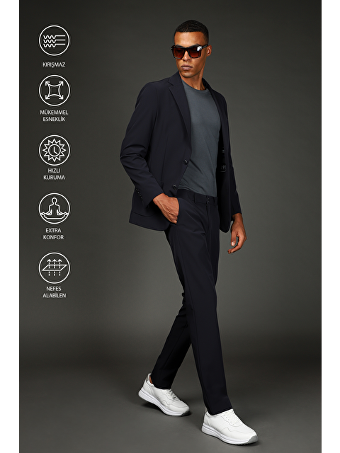 Kiğılı Techno-Line Super Slim Fit Ekstra Dar Kesim Klasik Takım Elbise