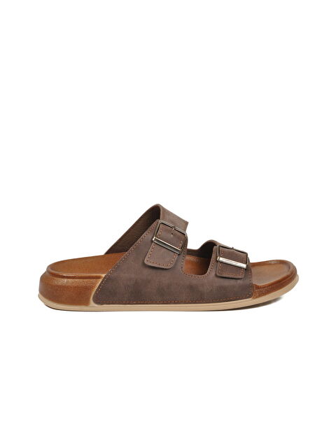 Ayakmod Kahve Yumuşak Taban Hafif Anatomik Erkek Terlik 305-2002 M