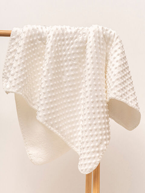 Mahfel Welsoft Çift Katlı Nohutlu Bebek Battaniyesi Ekru - S000513110-19965