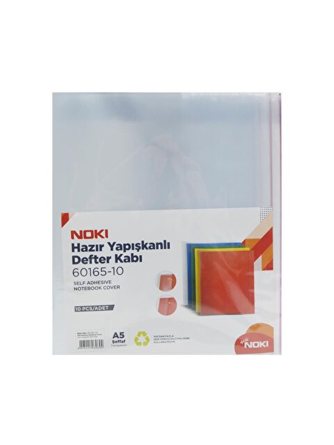 Noki Hazır Yapışkanlı A5 Defter Kabı Şeffaf 10'lu 60165-10 - S000146723-26865