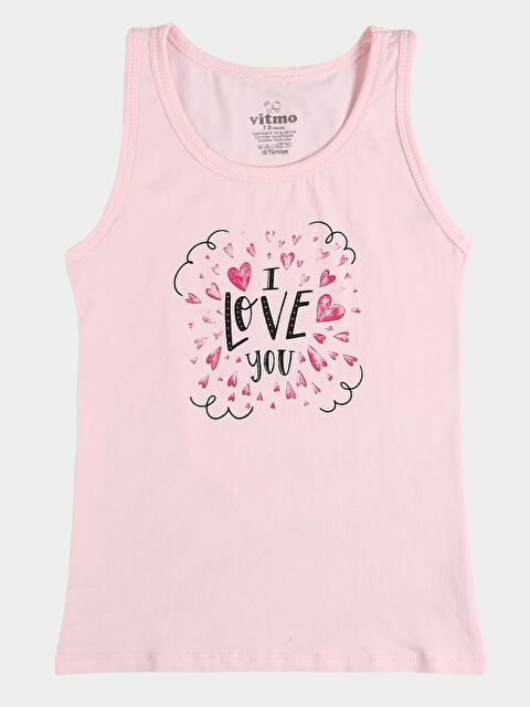 Vitmo 3'Lü Kız Çocuk Pamuklu Bonjour Karışık Atlet - S000333421-23173