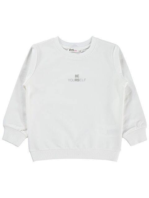 Civil Girls 2-5 Yaş Sweatshirt - Kırık Beyaz