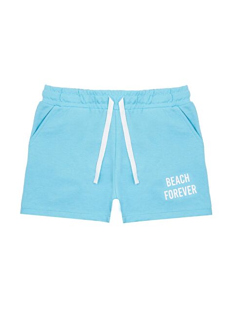 Chandraswear Kız Çocuk Şort Mavi- Laris - S000208578-17234