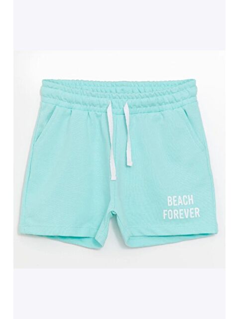 Chandraswear Kız Çocuk Şort Turkuaz- Laris - S000208578-18194