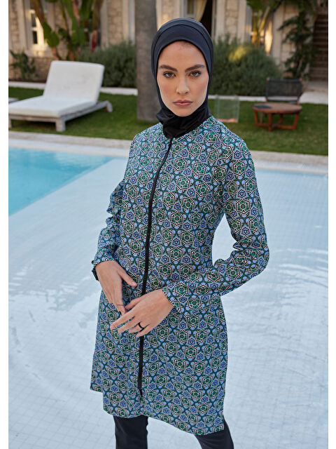 Mayovera Tasarım Mayo Paraşüt Desenli Tek Üst - S000253477-23173