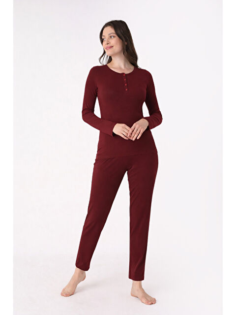 NBB Bordo Patlı Pijama Takımı - S000483163-19951