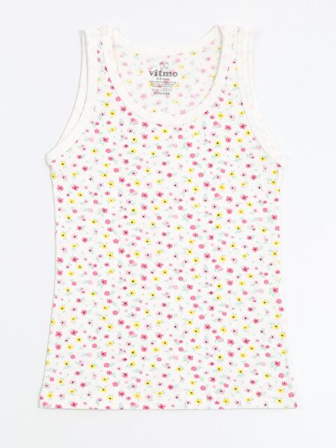 Vitmo 3'Lü Kız Çocuk Pamuklu Flower Karışık Atlet - S000333449-23173