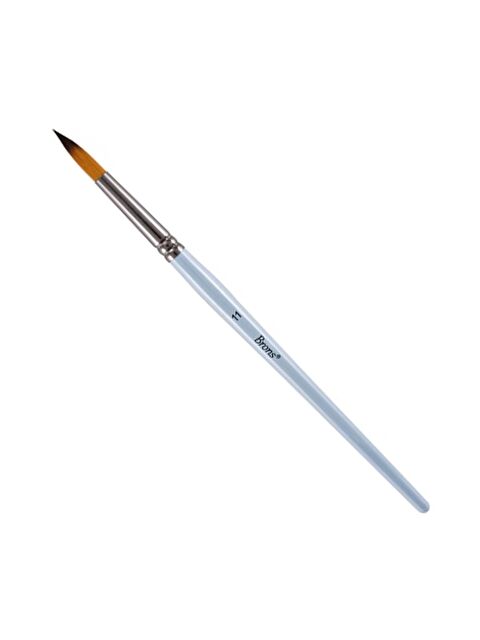 Brons 123 Serisi Kısa Sap Yuvarlak Uç Sulu Boya Fırçası No:11 (BR-762) - S000240865-20600