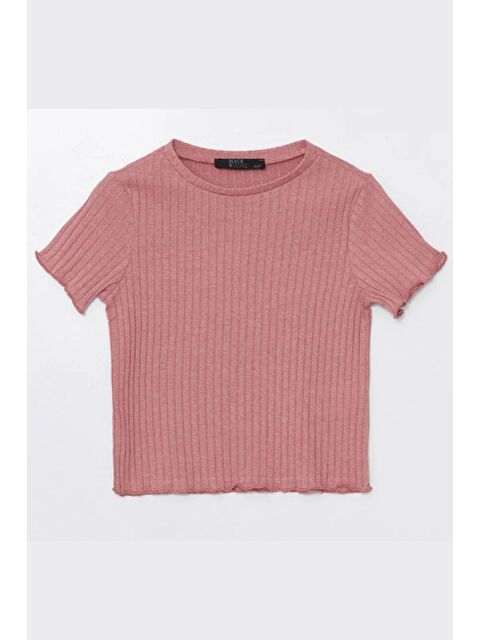 Chandraswear Kız Çocuk Kaşkorse Tshirt Pembe - Font - S000208580-20024