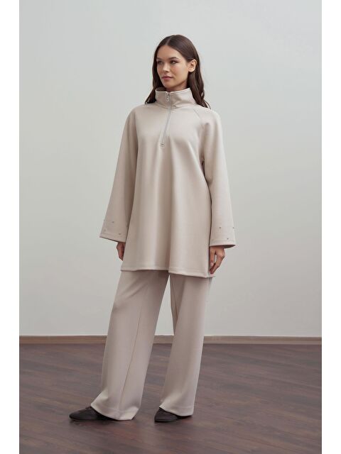 ALLDAY Taş-Yumuşak Dokulu Taşlı Pantolonlu Takım - S000495902-25636