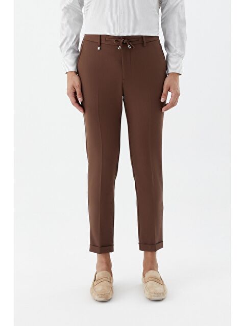 Sabri Özel Kahve Regular Fit Yan Cepli Jogger Erkek Pantolon - S000525740-19413
