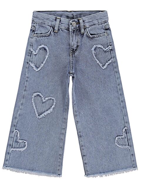 Civil Girls Kalpli 2-5 Yaş Pantolon Jean - Mavi