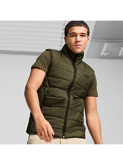 Puma Essential Padded Erkek Haki Dik Yaka Yelek - S000522353-18547
