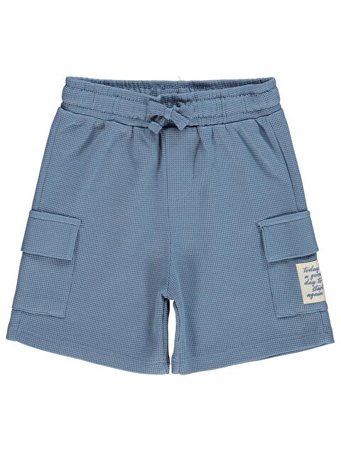 Civil Boys Basic Önü Düğmeli 2-5 Yaş Şort - Mavi