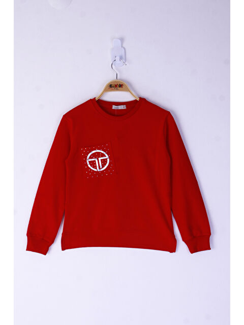 Toontoykids Kız Çocuk Cebi Arma Baskılı Sweatshirt - S000274112-20045