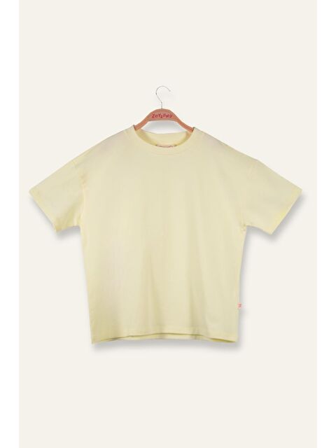 ZEYLAND Kız Çocuk Oversıze T-Shirt - Sarı - S000363871-20072