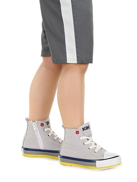 Kiko Kids Tinna Bağcıklı Erkek Çocuk Boğazlı Keten Spor Ayakkabı - S000219039-20600