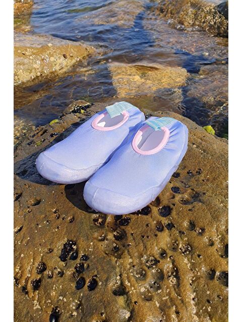 First Step Lila Kız Çocuk Kaydırmaz Taban Deniz Ayakkabısı-F-7046 - S000181024-17878