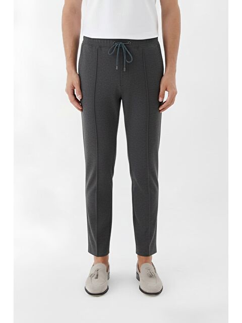 Sabri Özel Giotelli Gri Slim Fit Yandan Cepli Jogger Erkek Pantolon - S000525753-20600