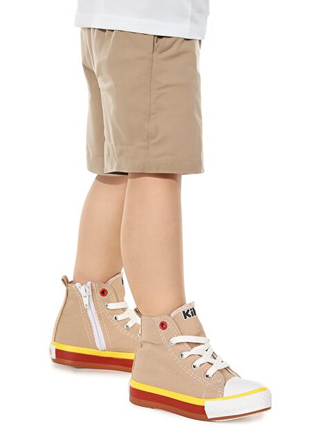 Kiko Kids Tinna Bağcıklı Erkek Çocuk Boğazlı Keten Spor Ayakkabı - S000219039-19928