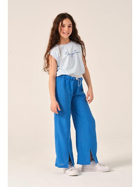 Jazzi·ee Genç Kız Çocuk Yazı Baskılı Kolsuz Tişört - S000315681-3642