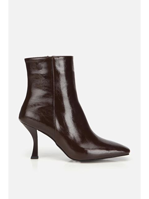 Yaya By Hotiç Kadın Kahverengi Sivri Burunlu Bilekte Topuklu Bot - S000487697-19413